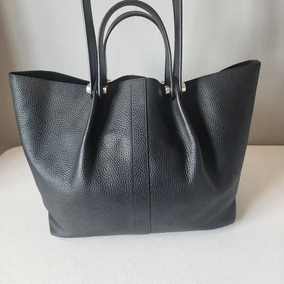 All Saints Large Black Tote "EUC" - Picture 6 of 16